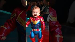 baby captain marvel cosplay capitãmarvel shorts [upl. by Irrol]