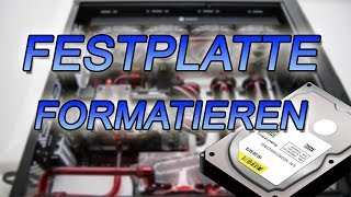 Festplatte formatieren HDD  SSD  Windows 10  7  löschen 20 Sekunden [upl. by Michele]