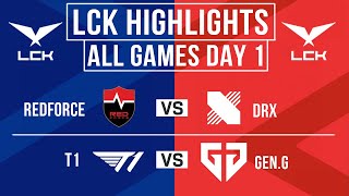 LCK Highlights ALL GAMES Day 1  LCK Spring 2024 [upl. by Borchert]