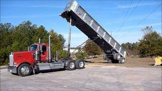 Dump Trailers Dont Travel Well in OffRoad Conditions dumptrailer hauling construction [upl. by Eive]