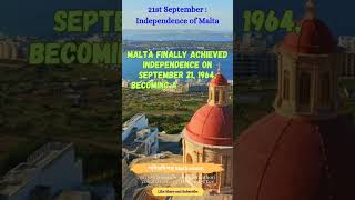 Independence of Maltamalta independenceday europe unknownfacts viralvideo shortsupsctrending [upl. by Kepner977]