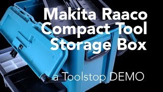 Makita Raaco Compact Tool Storage Box  a Toolstop DEMO [upl. by Euseibbob]