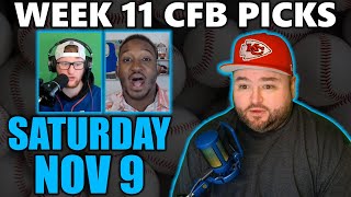 Week 11 CFB Picks Saturday With Kyle Kirms November 9 [upl. by Assilat]