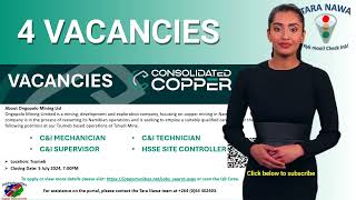 👲🤵👰🧑‍🍼Vacancies Ongopolo Mining Limited 4 Vacancies Tshudi Mine Closing Date 5 Jul 2024 [upl. by Woodson]