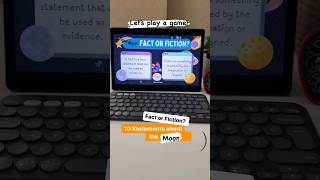 Moon Fact or Fiction Interactive Digital Game for Kids [upl. by Stalker]