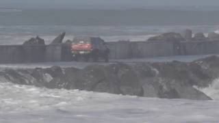 Driving on Humboldt Bays North Jetty is Not Advised [upl. by Harneen]