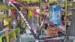 Twitter Black Hawk Pro Frame  Hamza Cycle Store  17quot Frame [upl. by Irek973]