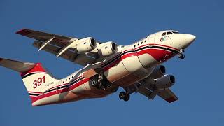 Conair Avro RJ85 CGVFK BMBR391 Landing At Avalon Airport [upl. by Aikcir]