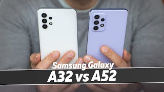 Samsung Galaxy A32 vs A52 Is cheap 5G worth it [upl. by Etteraj542]