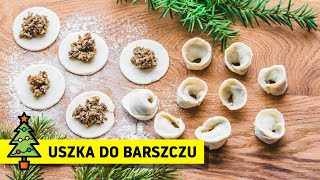 Uszka z grzybami 🎄 do barszczu wigilijnego ✨ [upl. by Ahsuatan]