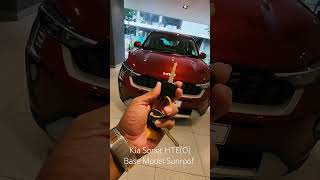 2024 Kia Sonet HTEO Base Model Sunroof with ful price list 😲🔥 shorts [upl. by Moazami919]