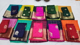 chickpet Bangalore wholesale fancy Designer sarees  single saree courier available [upl. by Sidnal]