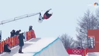 Brutal halfpipe crash for Frances Kevin Rolland [upl. by Pedrotti]