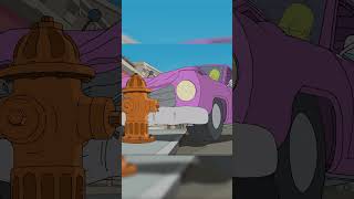 Homer Got a Car Crash… And Went Flying 🚗 shorts simpsons [upl. by Ogirdor]