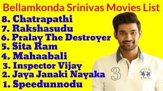 Bellamkonda Srinivas Top 8 South Hindi Dubbed Movies List  Sai Srinivas All Movies List Filmy Facts [upl. by Aloz]