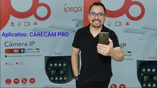 APLICATIVO CARECAM PRO ATUALIZADO Como configurar Câmera IP WIFI KPCA 185 da ípega [upl. by Squire418]