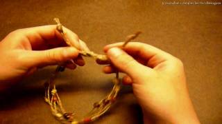 How to Make a Simple Beaded Hemp Anklet  Jewelrymaking Tutorial [upl. by Smailliw381]