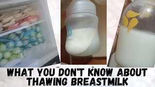 What you dont know about Thawed Breastmilk  Thawing Breastmilk Safety Warning  Taglish [upl. by Kirtap267]