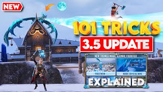 BGMI NEW UPDATE 35  FULL GUIDE amp TOP 101 TRICKS  NATURAL YT [upl. by Ruddy517]