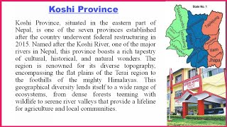 Koshi Province essay  about Koshi Province  Nabi Idea [upl. by Ammej]