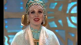 Russian Folk Songs  Russian TV  Ludmila Zykina  Subtitles [upl. by Nyrem30]