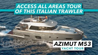 Azimut Magellano 53 tour  Access all areas of this stylish practical yacht  Motor Boat amp Yachting [upl. by Alehs]