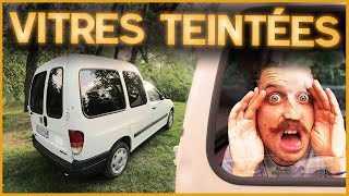 13 TEINTER PROPREMENT les VITRES de sa VOITURE   Aménagement van DIY Kangoo Berlingo Ludospace [upl. by Minier342]