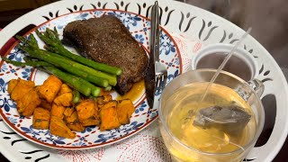 Tender and Juicy Steak Cooked from Air Fryer… [upl. by Anoyi291]