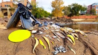 Searching for River Treasure  Knife 40 Swimbait 4 Sunglasses Fishing Tackle and MORE [upl. by Anawyt]