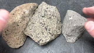 Rock Identification with Willsey Volcanic Rocks andesite dacite rhyolite [upl. by Nylsirk]