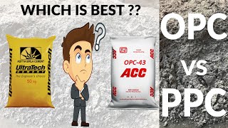 OPC VS PPC Cement  Difference in Hindi  Which Cement is Best and Why [upl. by Dogs]