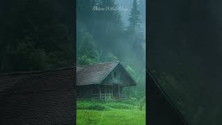 Heavy Rain amp Thunder Sounds in the Forest rain sleep rainsounds shorts rainsounds nature [upl. by Anuait]