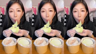 ASMR Dessert Mukbang Eating Mochi Cake  Mukbang Eating Show💗🍰🧁 [upl. by Carman787]