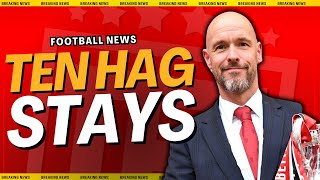 Erik Ten Hag STAYS at Manchester United🚨REVIEW COMPLETE [upl. by Nahgeam]