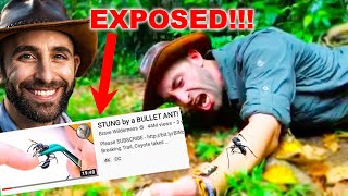 EXPOSING COYOTE PETERSON aka BRAVEWILDERNESS Bullet ant sting [upl. by Gamali888]