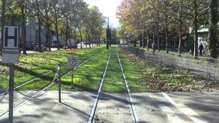 Fahrt mit der Stadtbahnlinie 5 GT8N Freiburger Verkehrs AG Hornusstrasse zum Bertoldsbrunnen [upl. by Nnayt]