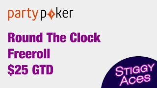 partypokeryt Free To Play  Round The Clock Freeroll 25 GTD 22 Nov 2024 [upl. by Nawj]