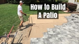 How to Build a Patio  An easy Do it Yourself Project [upl. by Aled155]