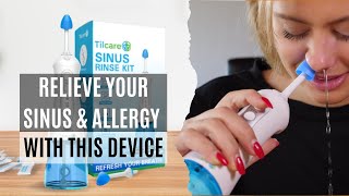 Sinus Rinse Kit by Tilcare  Perfect Nasal Rinse Machine for Sinus amp Allergy Relief [upl. by Ranchod977]