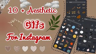 Best 10 Aesthetic Instagram Gifs🌈  Instagram Snapchat Gif✨ [upl. by Cutty759]