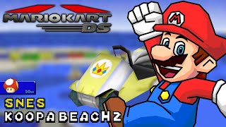 Mario Kart DS  50cc  Mario  Light Tripper  Koopa Beach 2 SNES  Ep 281 [upl. by Arline]