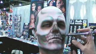 Creepy Skull Halloween Makeup Tutorial [upl. by Bluefield494]