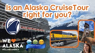 Alaska by Land Alaska by Sea  Holland America Alaska Cruise Tour Lets help you decide [upl. by Johnsten]