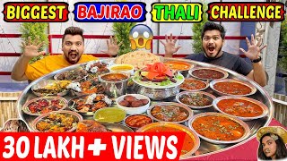 WORLDS BIGGEST BAJIRAO THALI CHALLENGE  MASSIVE BAJIRAO THALI COMPETITION Ep362 [upl. by Platto517]