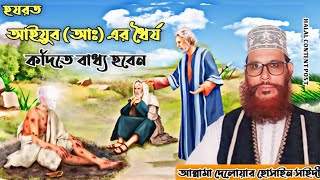 হযরত আইয়ুব নবি আঃ জীবনী শুনলে কেঁদে দিবেন 🥺😥 Allahma Delaware Hossain saidi  Halal content post [upl. by Prosper]