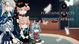 fontaine react to freminet as basil  gacha life 2  angst [upl. by Lombardy]