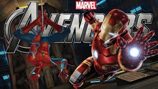 Marvel Iron man helps Spider man extreme fight scene Gamora wolverine Star Lord Red Hulk Vision [upl. by Leber736]