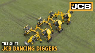 Tilt Shift Dancing Diggers [upl. by Clova]