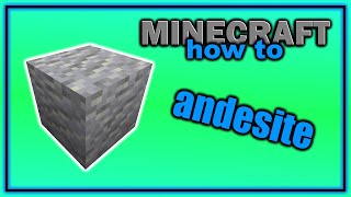 How to Find Craft and Use Andesite  Easy Minecraft Tutorial [upl. by Rinna275]