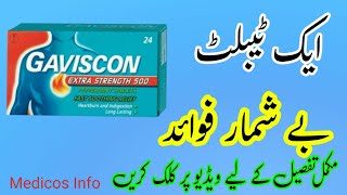 Gaviscon tablet uses benefit side effects in urduhindi  antacid tablet  Tablet for stomach ulcer [upl. by Kin]